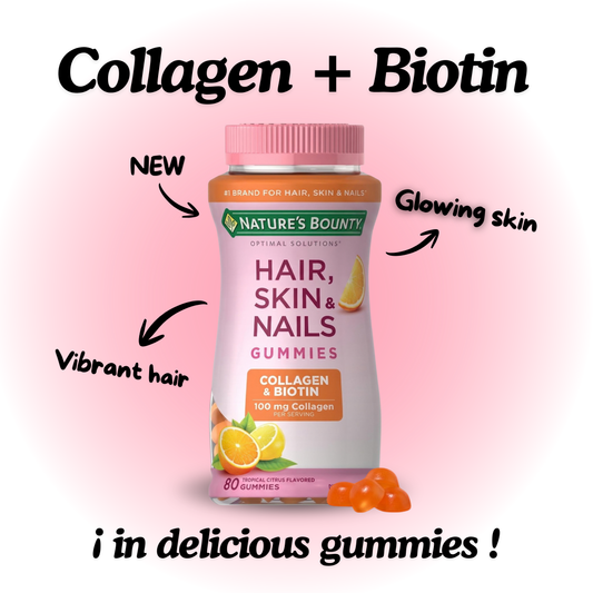 Collagen & Biotin Gummies - Tropical Flavor