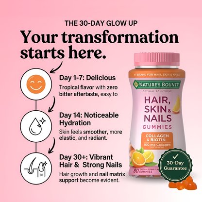 Collagen & Biotin Gummies - Tropical Flavor